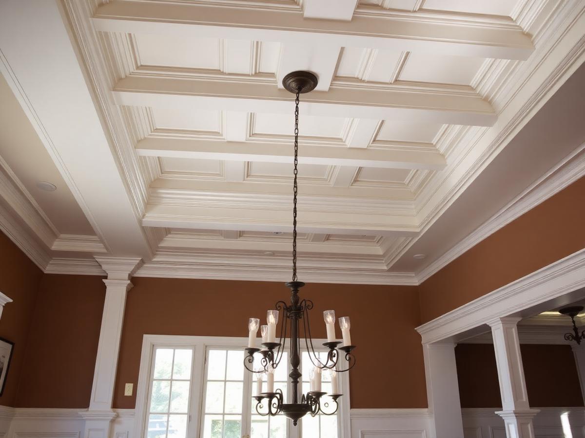 Beamed Dining Ceiling